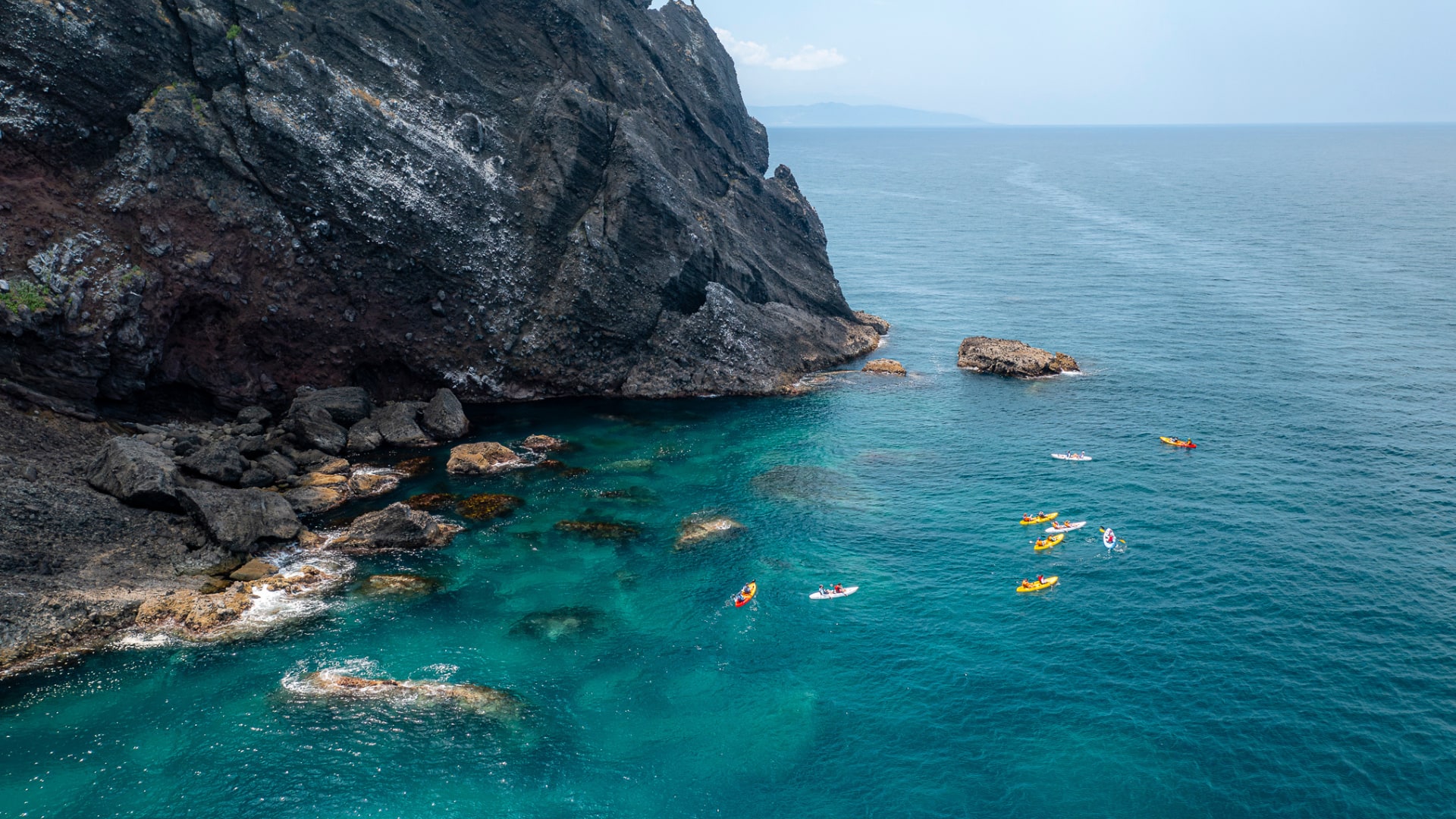 Sea kayaking along Hokkaido's dramatic coastline